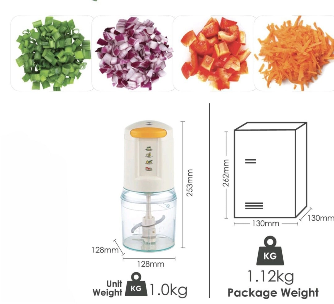 Electric Food Chopper & Mincer - 500ml