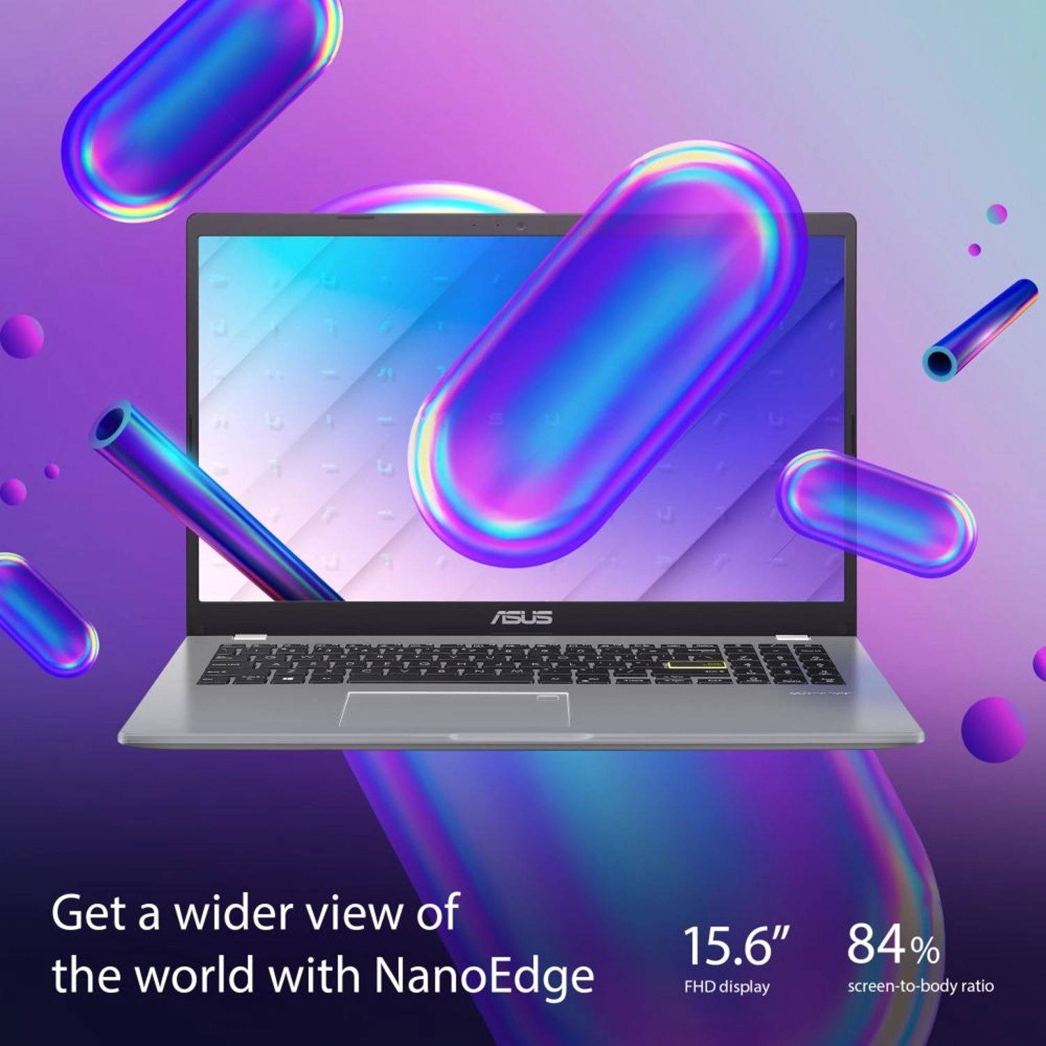 Vivobook GO 15 Slim E510KAB-BR1140WS - 15.6'' Celeron N4500 4GB DDR5 128GB eMMC