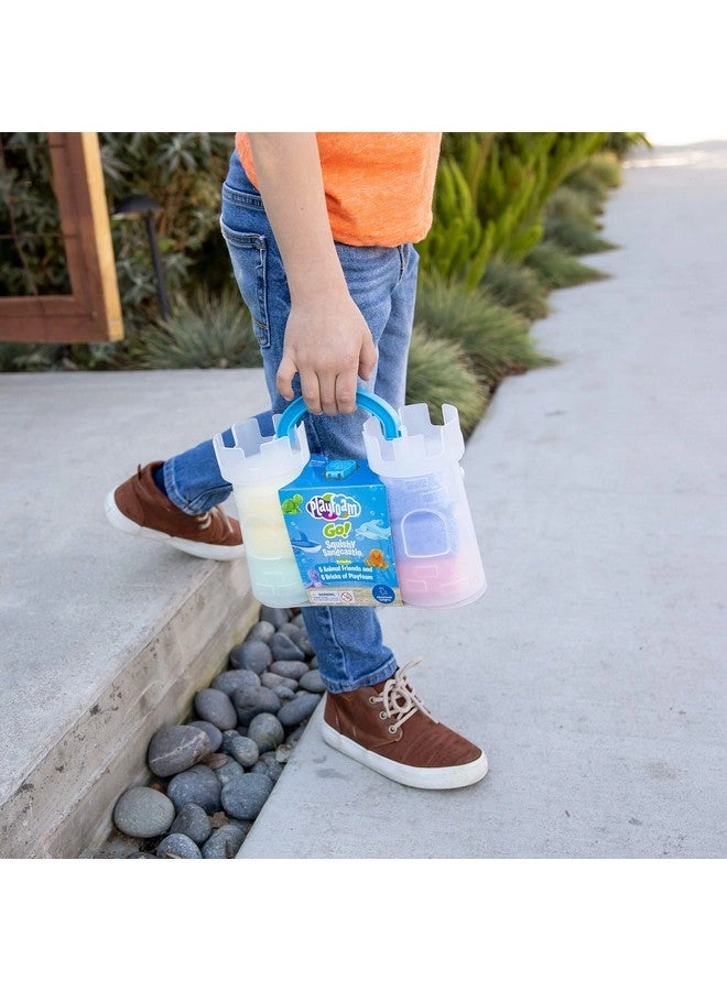 Playfoam GO! Squishy Sandcastle Play Set - Assorted Colors 5 Sand Animal Toys