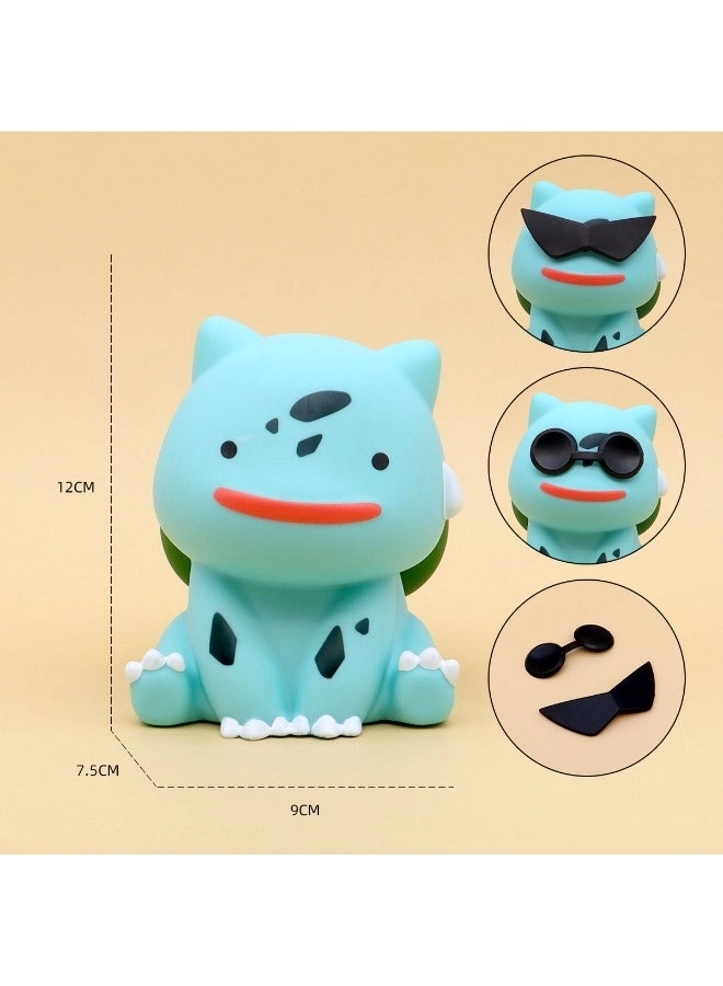 halamodo Grass-Type Sunglasses Anime Pet Figure (12 cm)