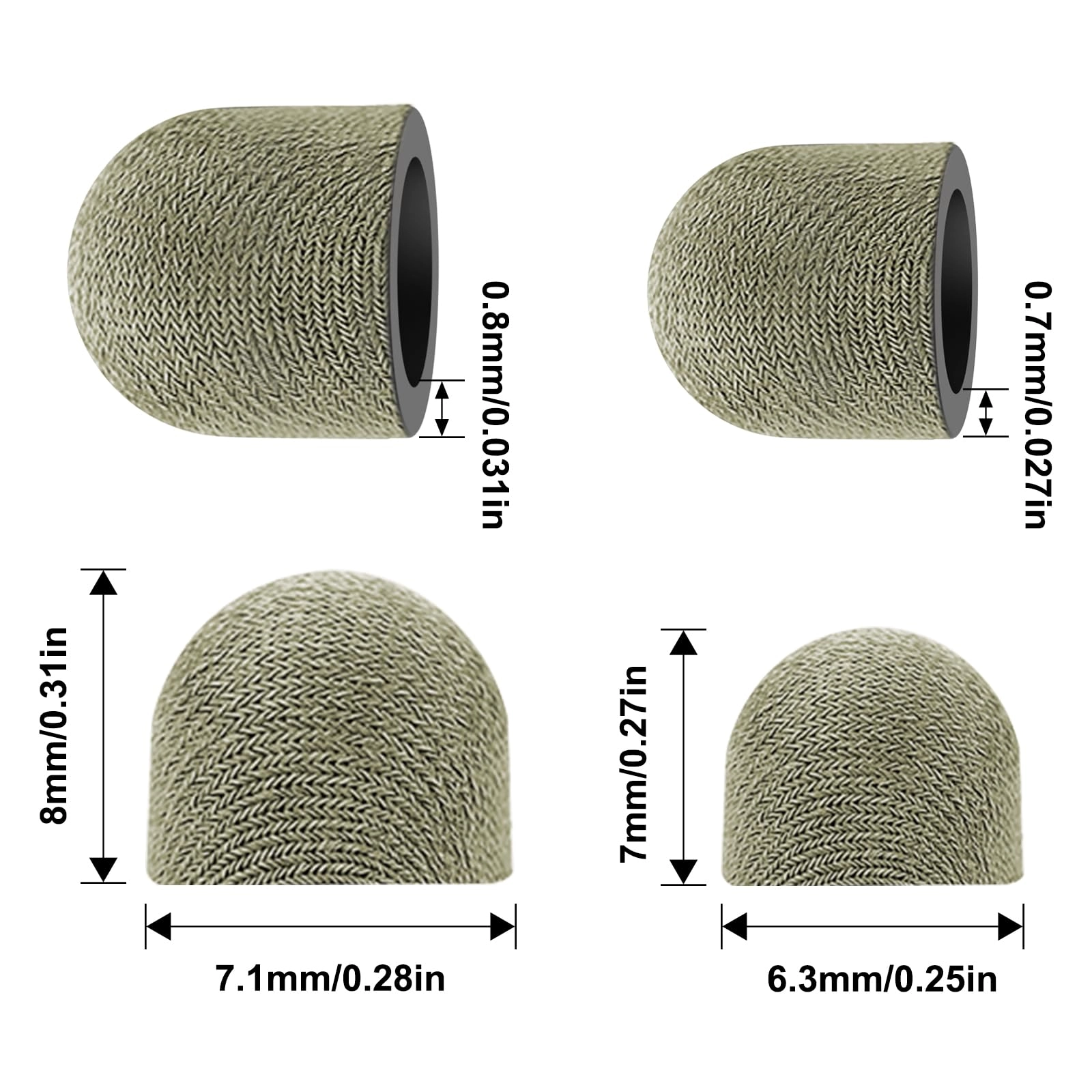 Replacement Fiber Mesh Tips - Touch Screen Devices