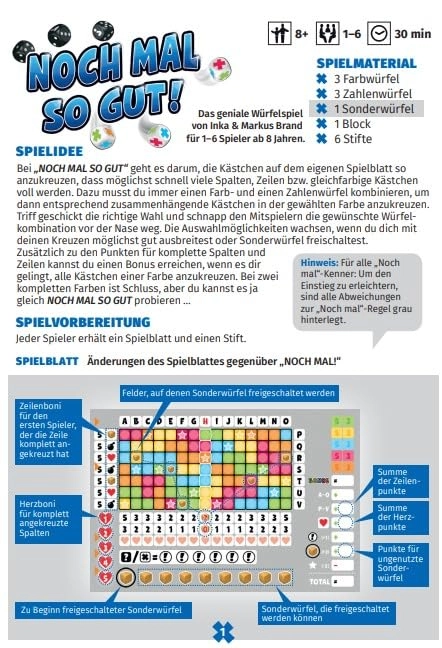 Noch mal so gut! - Dice Game (German)