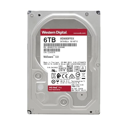 WD Red Pro 3.5" 7200rpm 256MB SATA 6Gb/s (WD6003FFBX-SPMU3N0) - 6TB