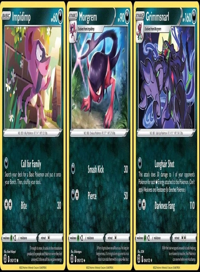Pokémon Brilliant Stars Grimmsnarl 094/172 - 3pcs