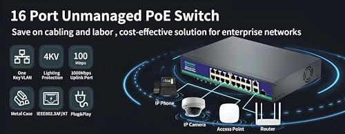 Ethernet Switch - 16-ports