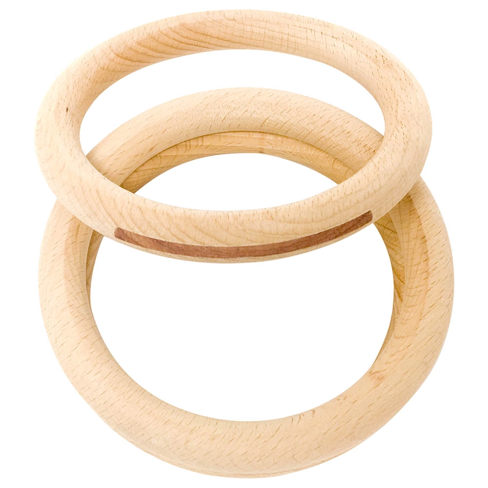 Grapat Wooden Big Hoops - Suitable for 6 months and above