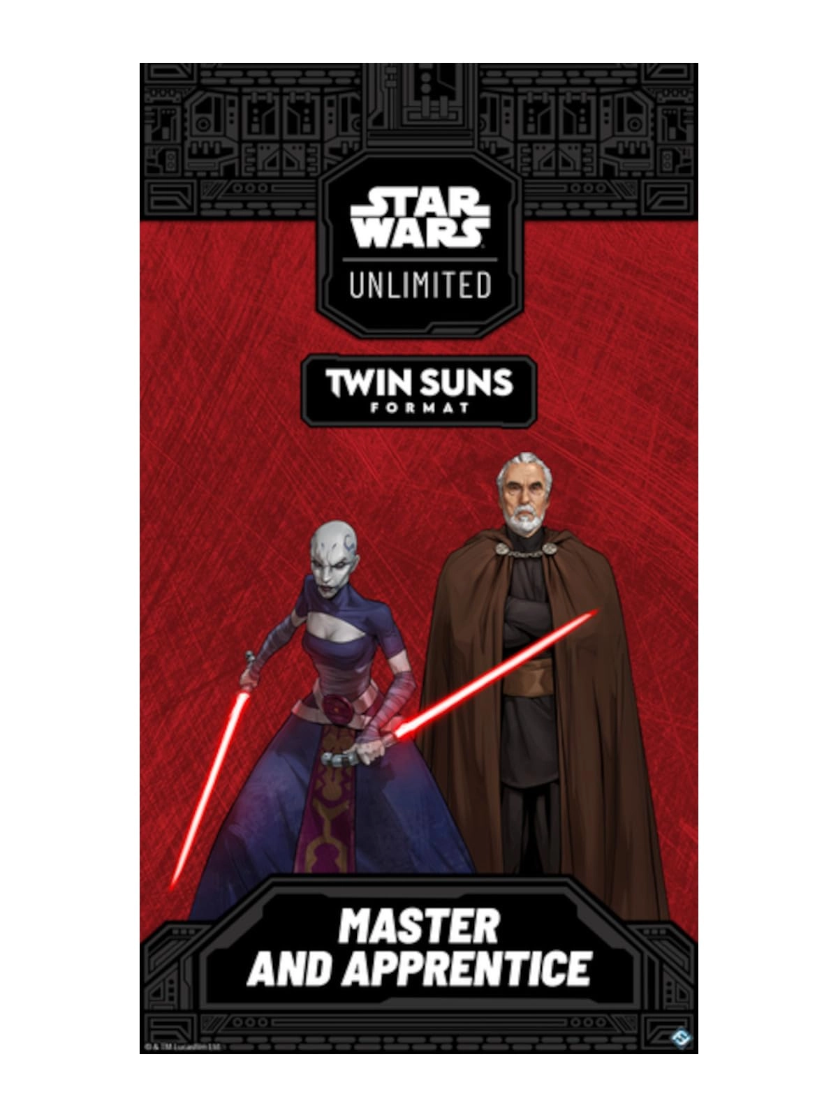 Asmodee Star Wars: Unlimited TCG Master and Apprentice: Count Dooku and Asajj Ventress Twin Suns Deck - Prebuilt 80-Card Multiplayer Deck