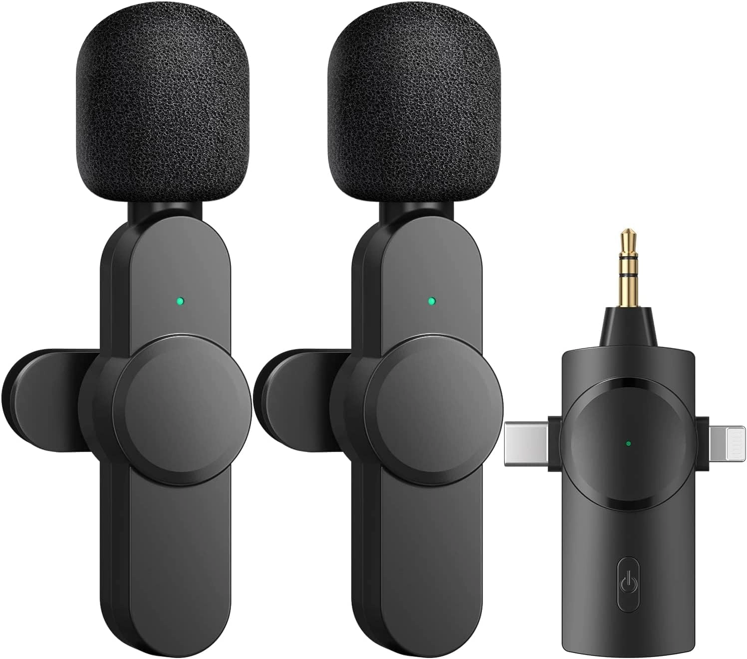 Sarvion Wireless Lavalier Microphone Wireless Microphone - Plug & Play Noise Cancellation 7H Battery