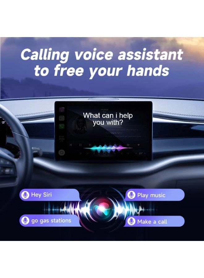 Wireless Android Auto & Apple CarPlay Adapter - Wi-Fi 6 Bluetooth 5.2