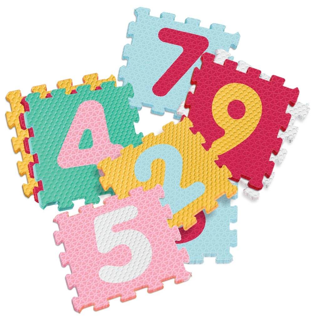 Antibacterial Numbering Puzzle Mat - 10 Months 9 pieces