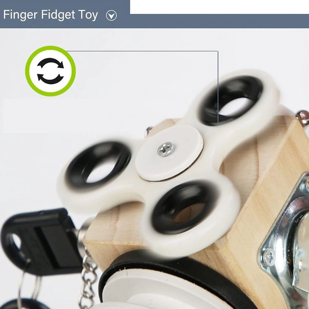 Wooden Sensory Busy Cube - Suitable for 2 years and above