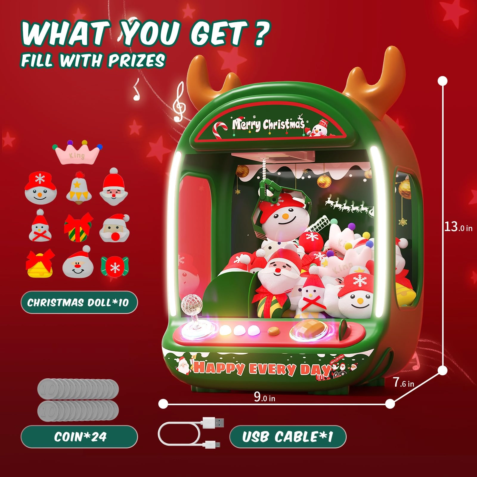 Skirfy Christmas Claw Machine Santa Claus - 6 years+