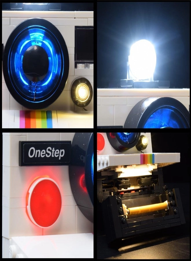 LED Lighting Kit for Lego 21345 Polaroid OneStep SX-70 Camera Building Set - Classic Version