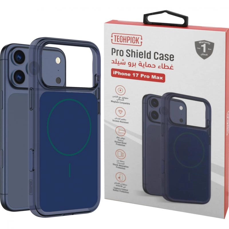 Techpick Back Cover Mobile Case - PC/TPU Material with MagSafe for iPhone 17 Pro Max