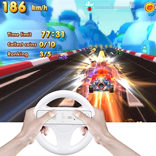 Kart Racing Games Steering Wheel - Black Nintendo Wii