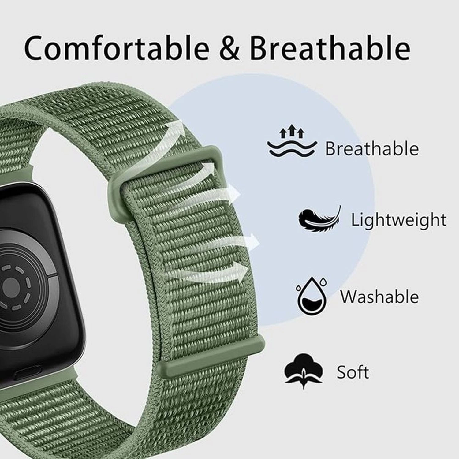 Nylon Watch Strap for Apple Watch - 44/42mm