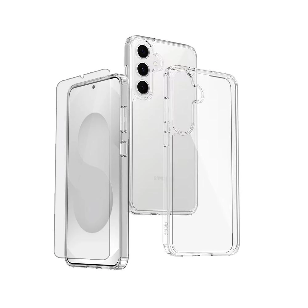 QUIX A16 Protective Case - Clear + Tampered Glass for Samsung Galaxy A16