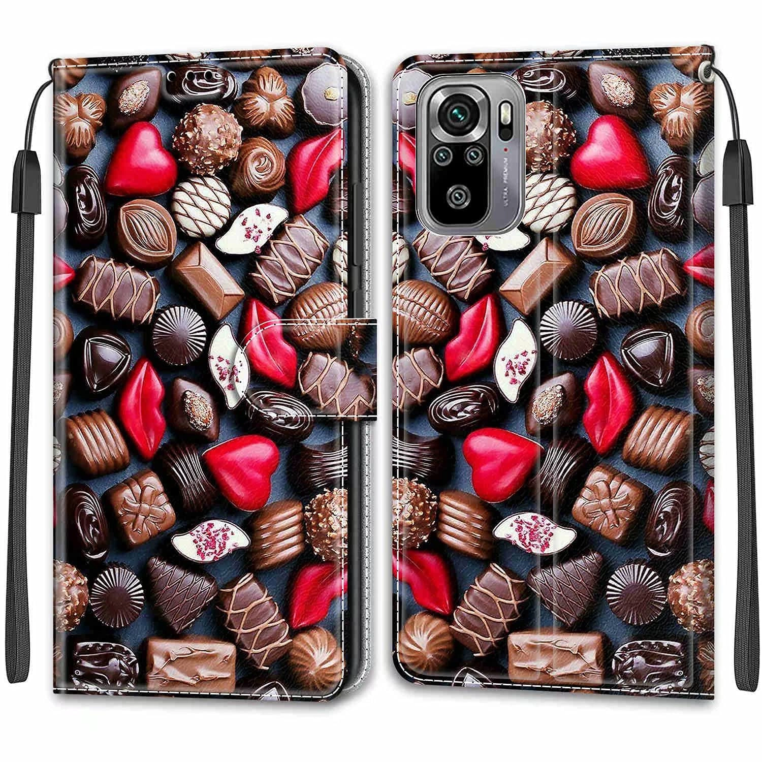 LMFULM Nadoli Wallet Case Faux Leather Folio for Xiaomi Redmi Note 10 4G