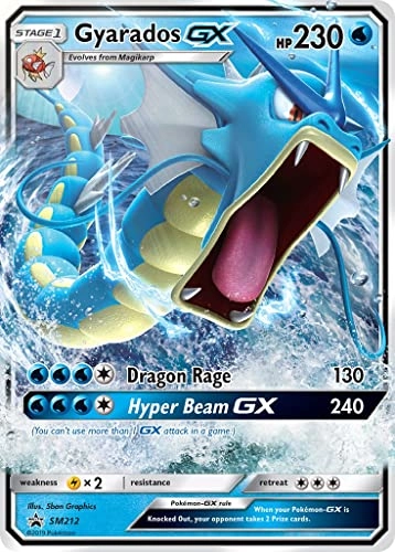 Pokemon Gyarados GX 16/68 - English + Toploader
