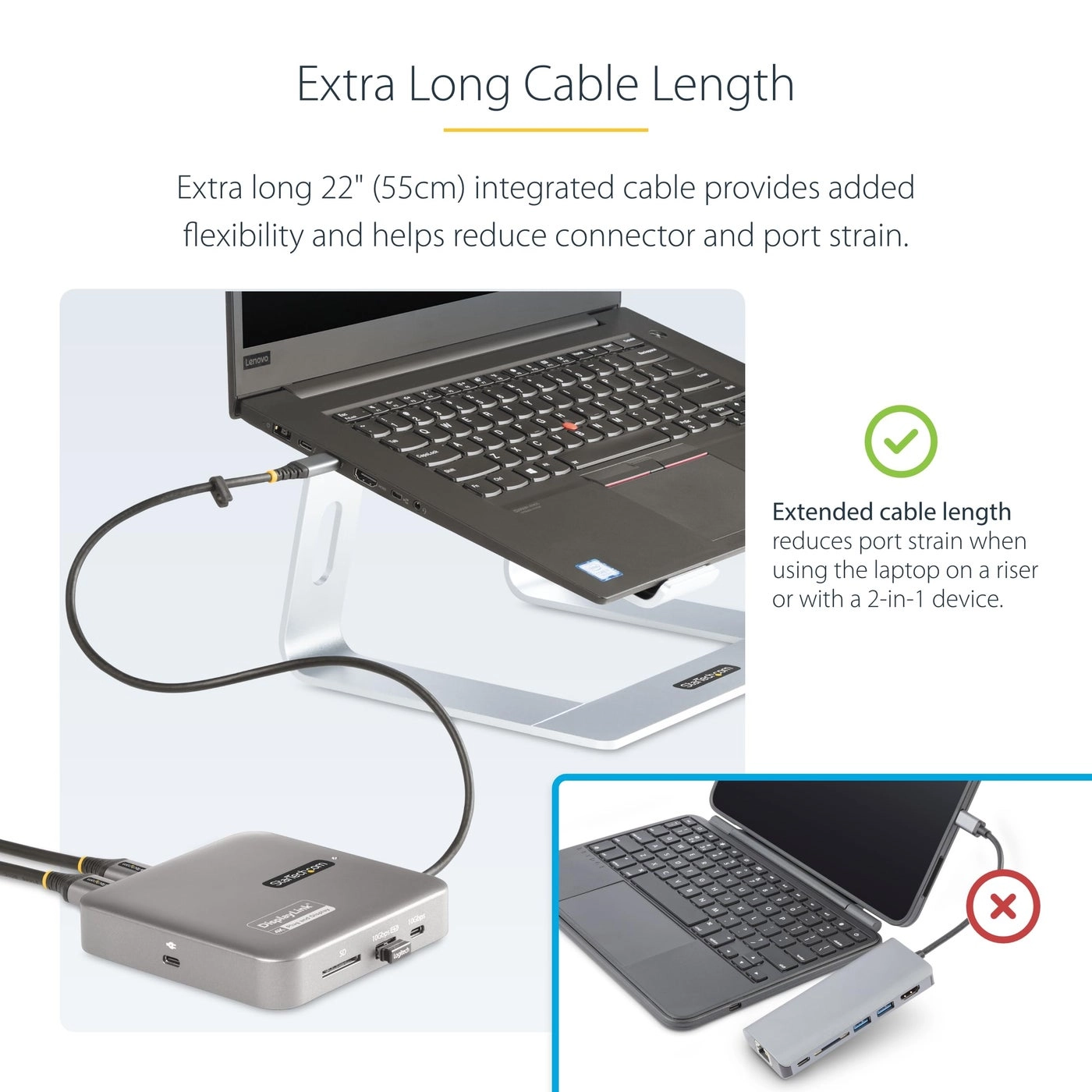 DisplayLink Dual Monitor Docking Station - USB C