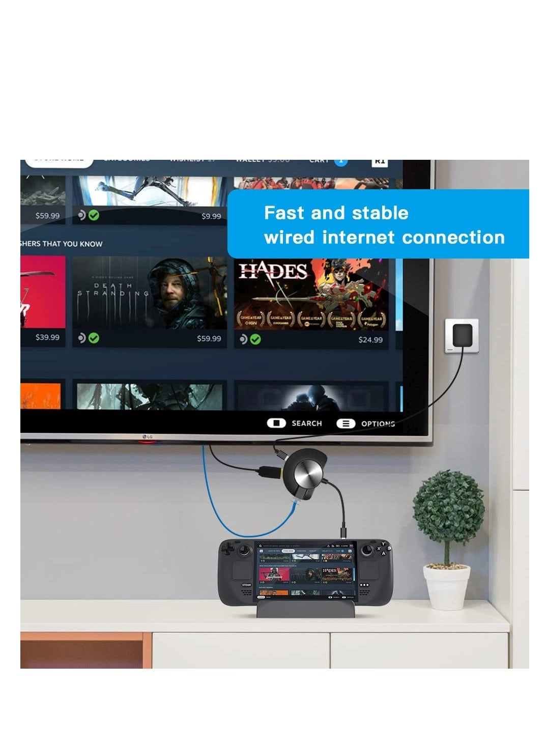 Portable Dock - USB-C Steam Deck Switch Switch OLED Switch Lite