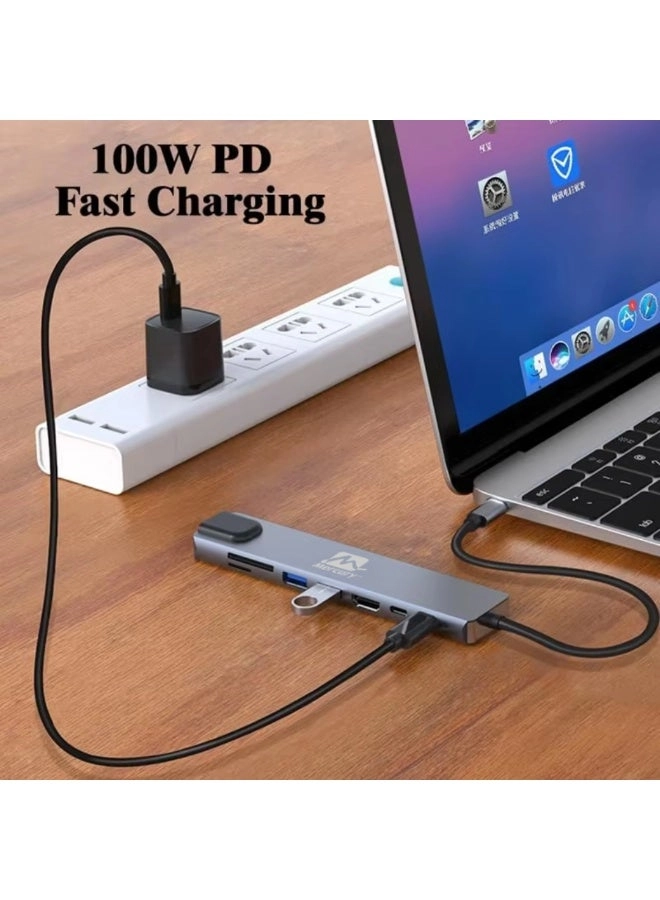 8 IN 1 DOCKING STATION - USB C 100W PD 4K60Hz