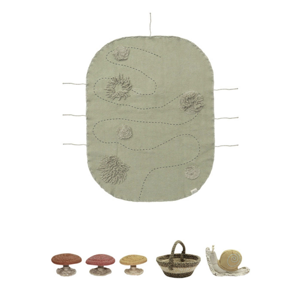 Lorena Canals Green Toy Set - Snail - Suitable for 12 months and above