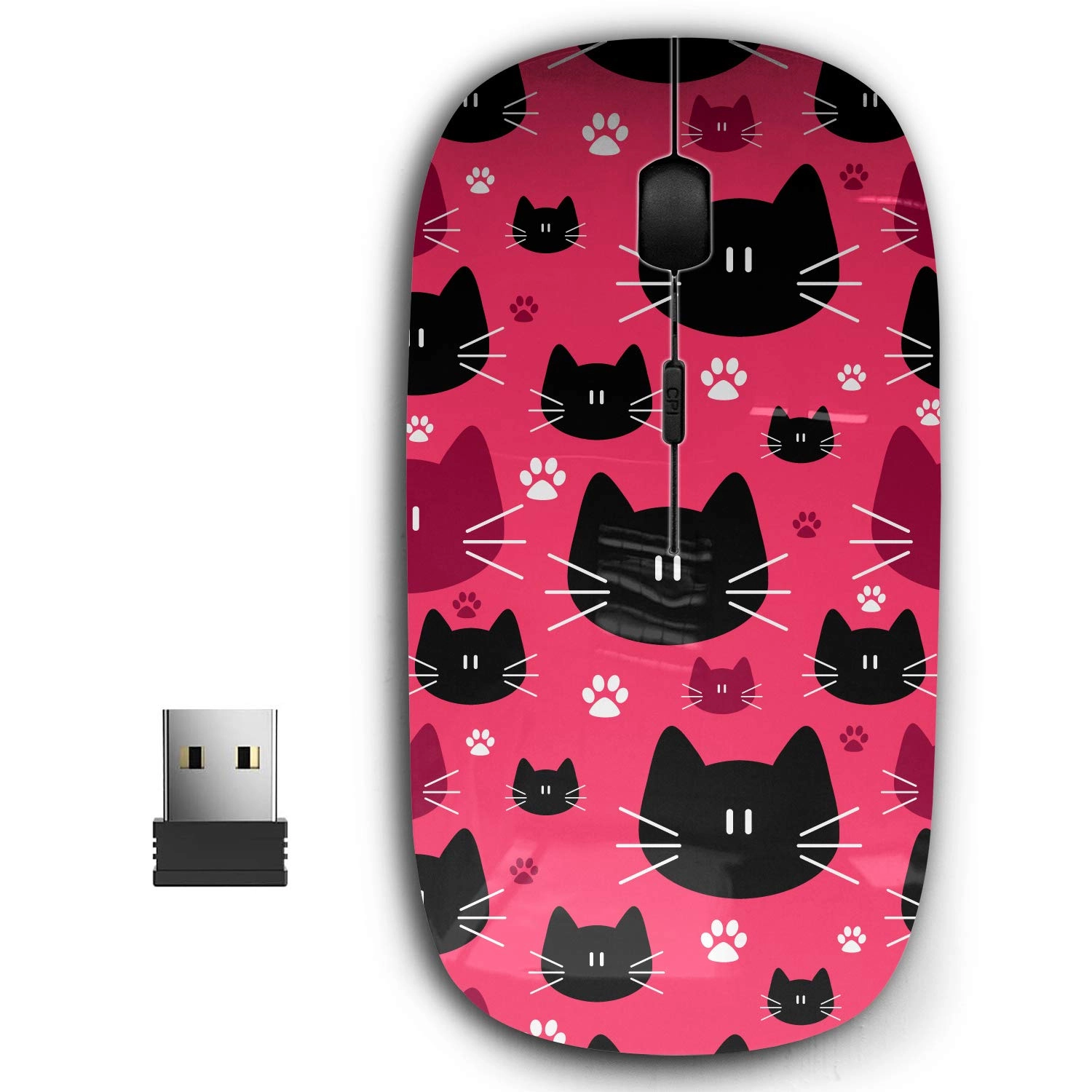 Ergonomic Portable Mouse - USB Wireless