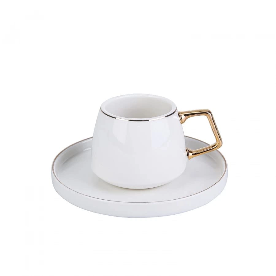 Saturn Coffee Cup - 12 pcs Platin Silver