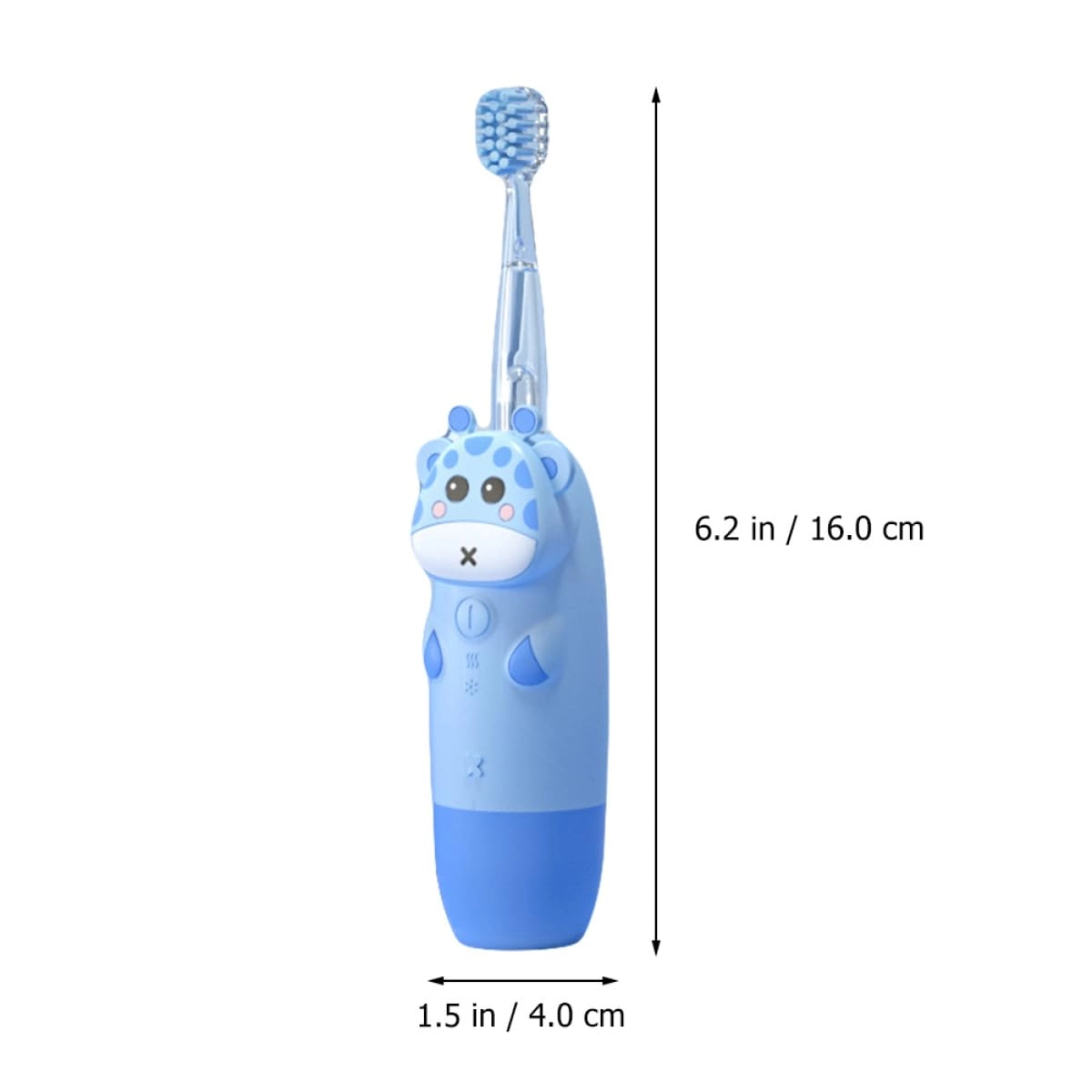 Electric Toothbrush Set - 4 Brush Heads Blue Intelligent Timer