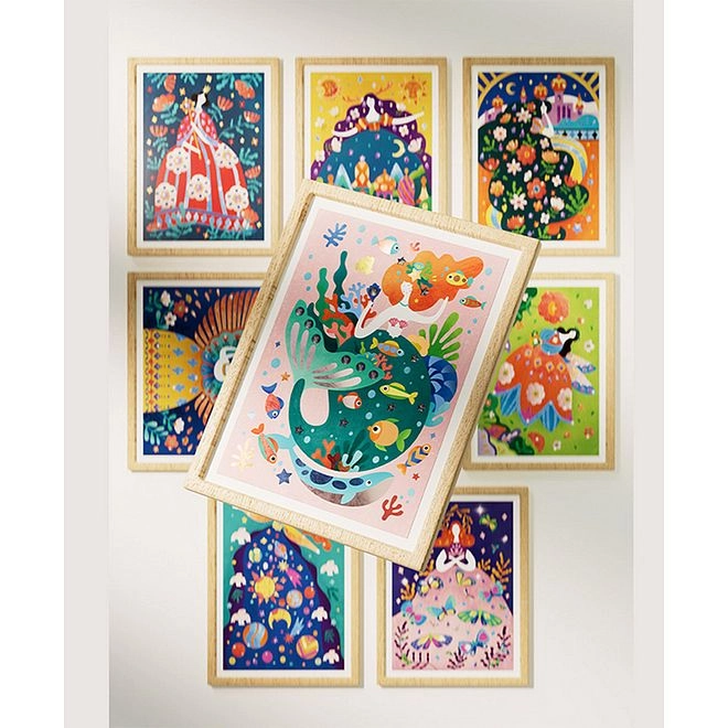 Gold Foil Sticker Book 4 pcs