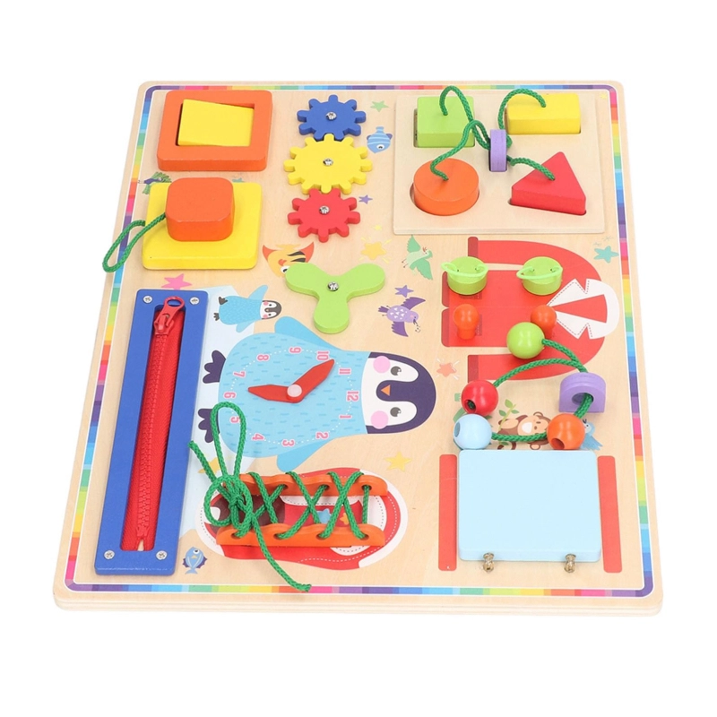 14 In 1 Wooden Busy Board - 3 +