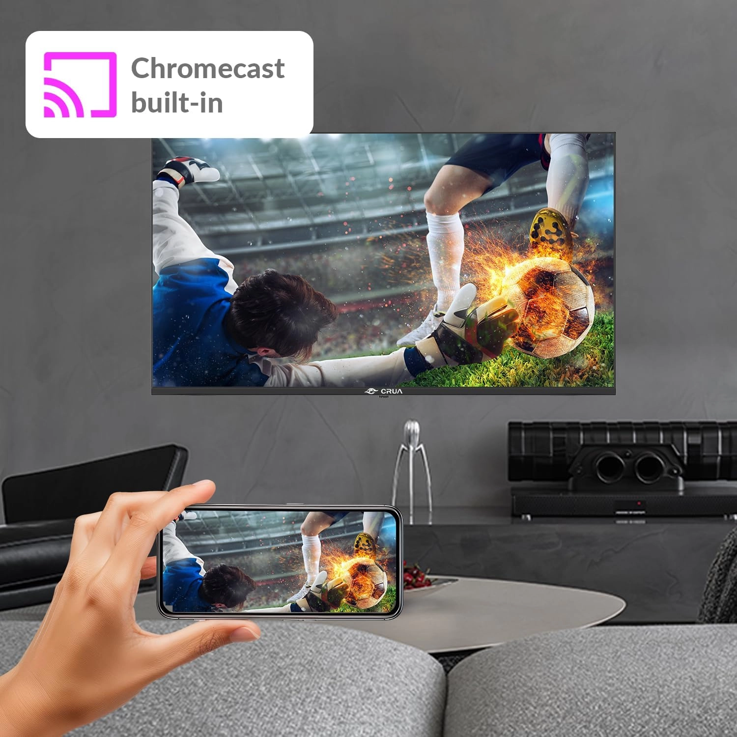 CRUA 50 Inch Smart TV 2025