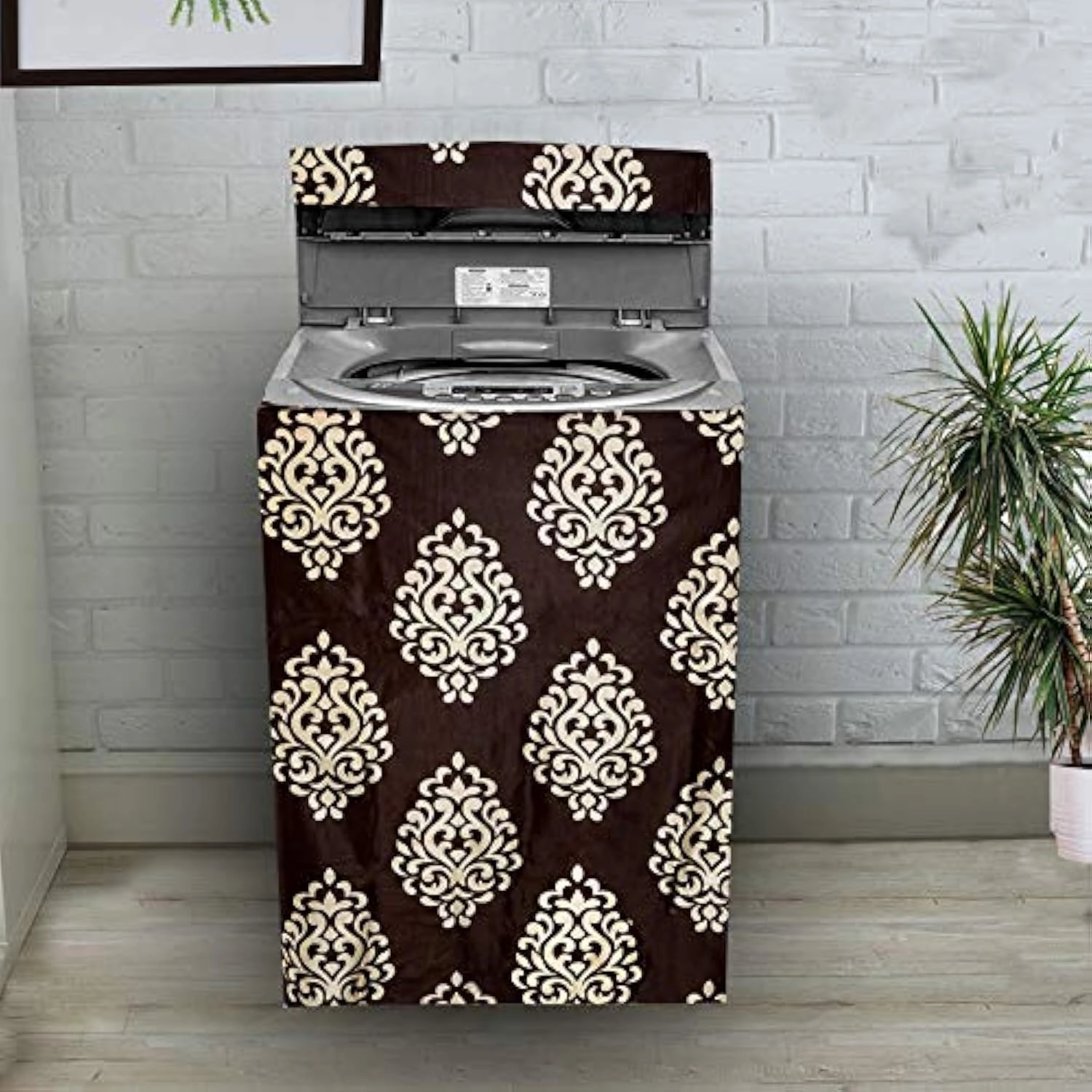 Top Load Fully Automatic Washing Machine Cover - Maroon For 6 kg, 6.5 kg, 7 kg, 7.5 kg