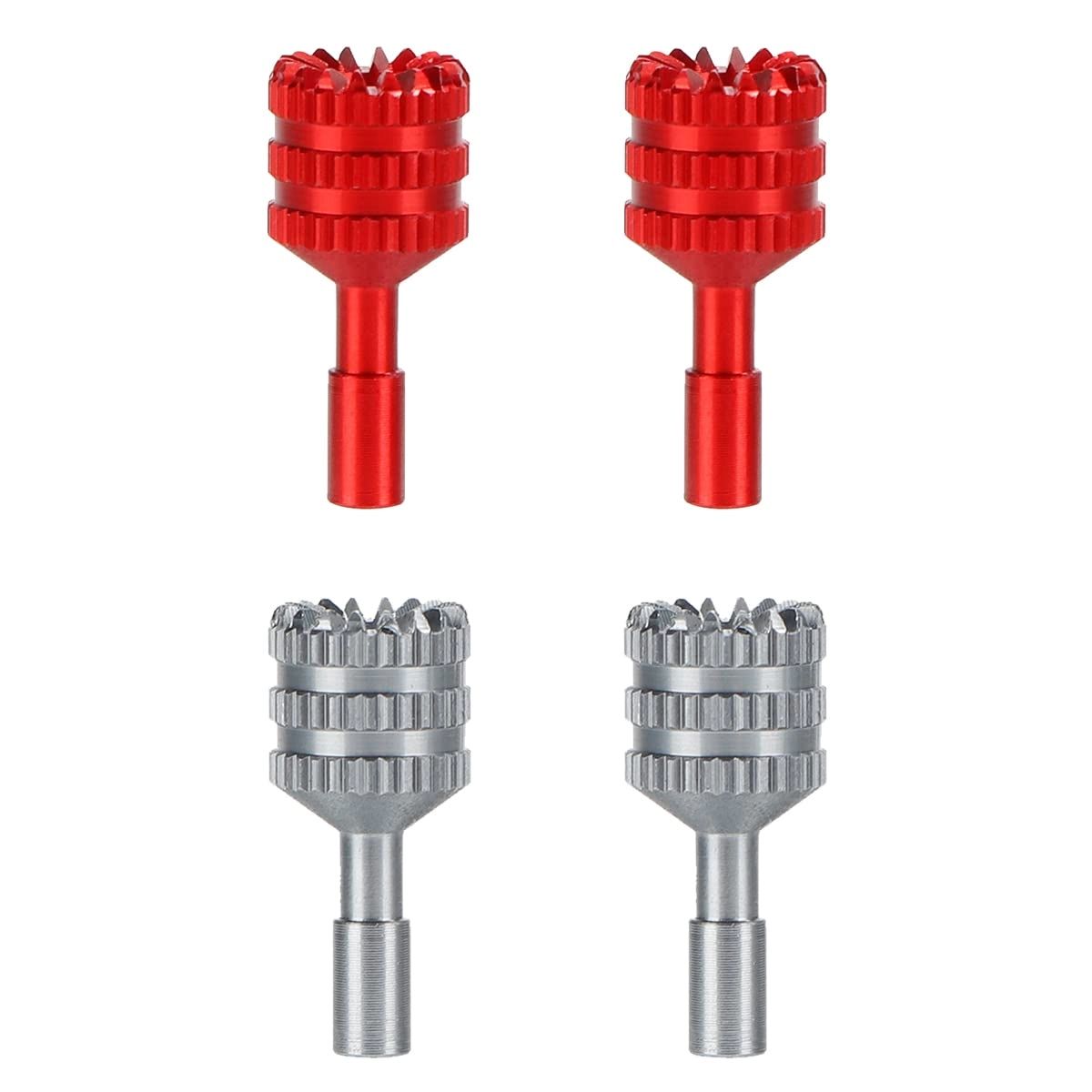 BEHORSE Mini 3 Pro Joysticks - 2 Pairs Aluminum Red+Gray