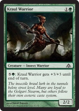 Wizards of the Coast Magic: The Gathering: Dragon's Maze - Kraul Warrior - Foil