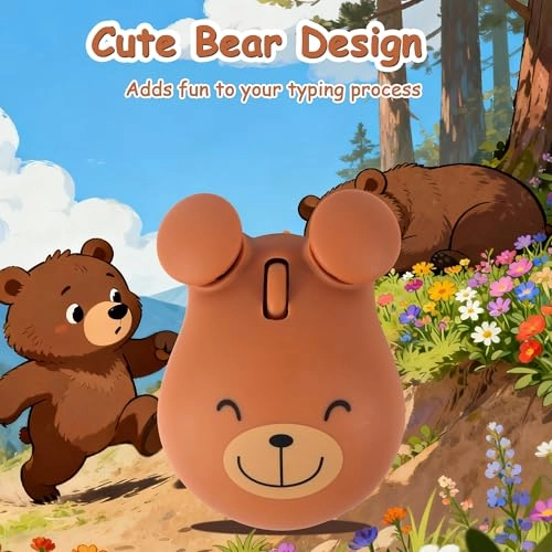 Bear Shape Wireless Mouse - USB