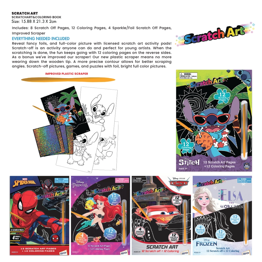 Spider Man Scratch Art - 3+ years