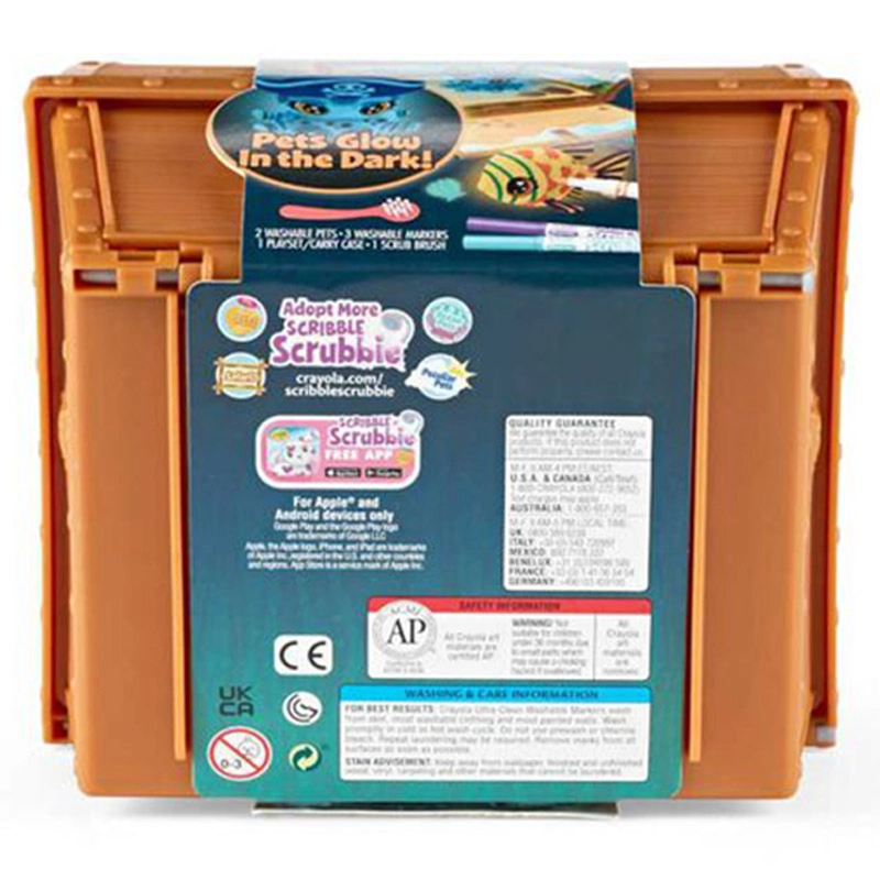 Scribble Scrubbie - Glow in the Dark Washable Markers