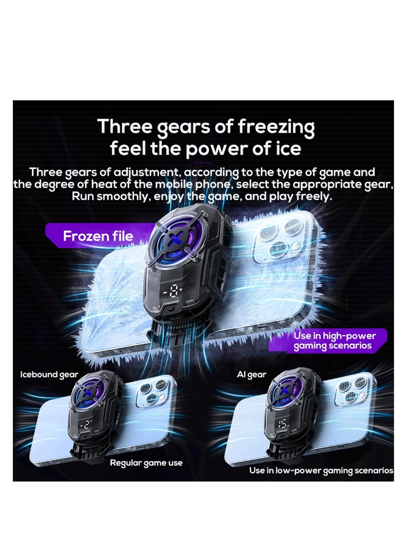 DL16 - Cell Phone Cooler 27W 2.83-3.66in