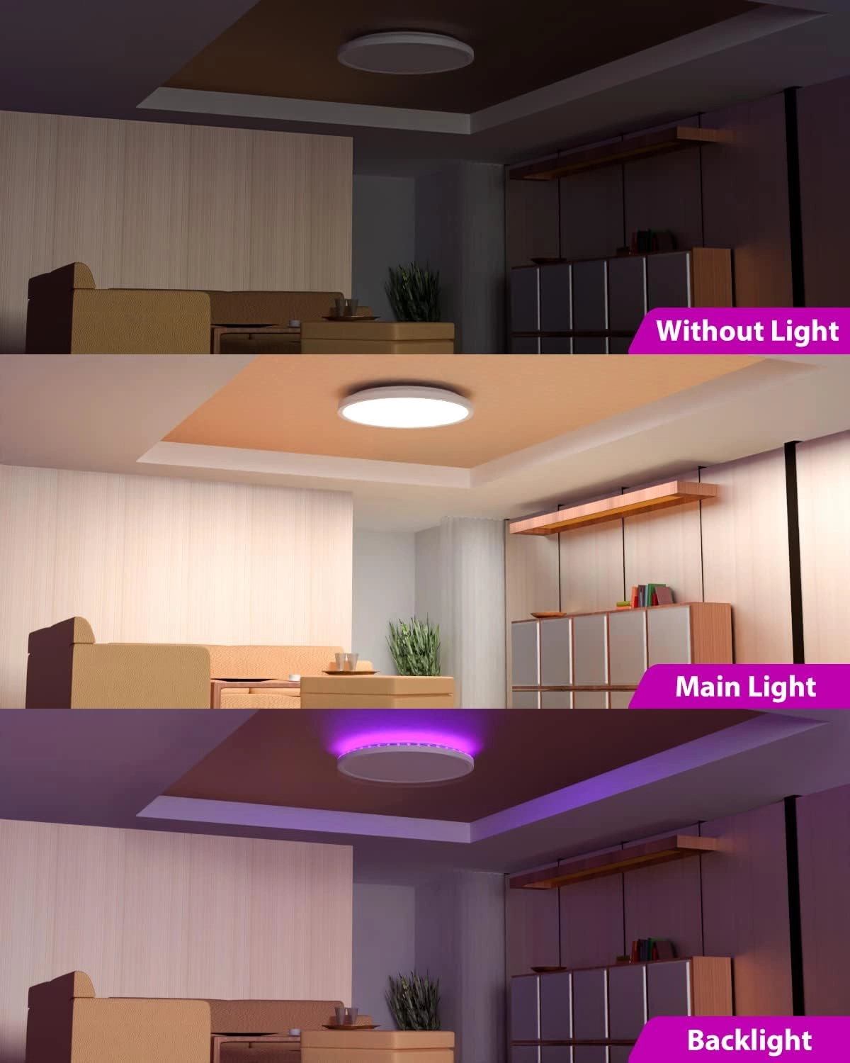 LED Ceiling Light - 3000K 4500K 6000K