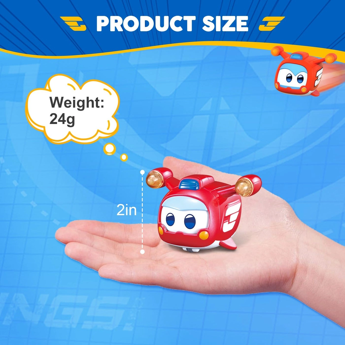 Super Wings - 4 PCS Glow Face-Changing Set