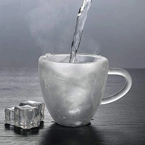 Heart Shape Glass Tumbler - 2 pcs Double Walled Insulated 200 ml