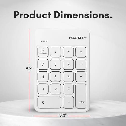 2.4G Wireless Numeric Keypad USB C - scissor switches