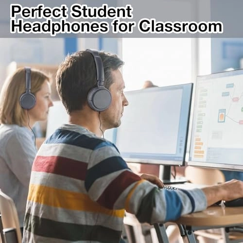Classroom Headphones Wired Headphone 18 Pack