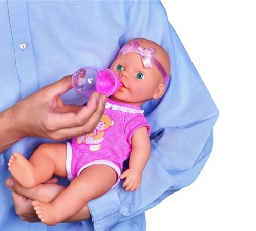 New Born Baby Doll - 30 cm Vinyl Drinking and Wet Function Ages 3+