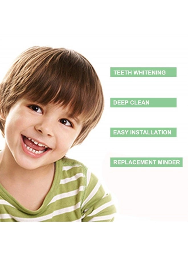 Kids Toothbrush Replacement Heads - 8 Count Multicolour Extra-Soft Bristles