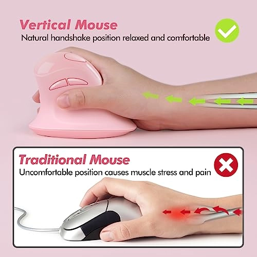 Vertical Ergonomic Mouse - Wireless