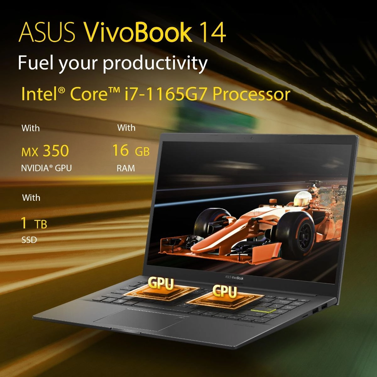 VivoBook 14 - 14'' 1000GB 16GB Core i7-1165G7