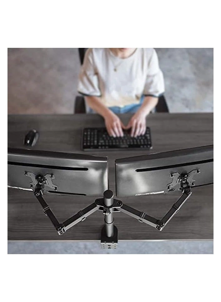 Dual LCD Monitor Desk Mount Stand - 2 27in